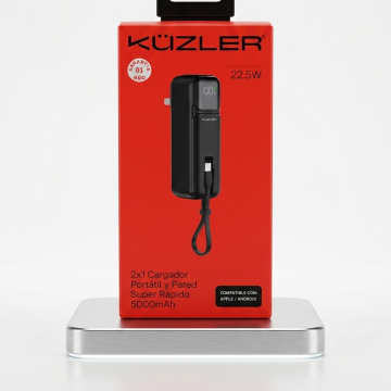 POWERBANK C/ENCHUF KZLR 5000MAH 22.5W NG